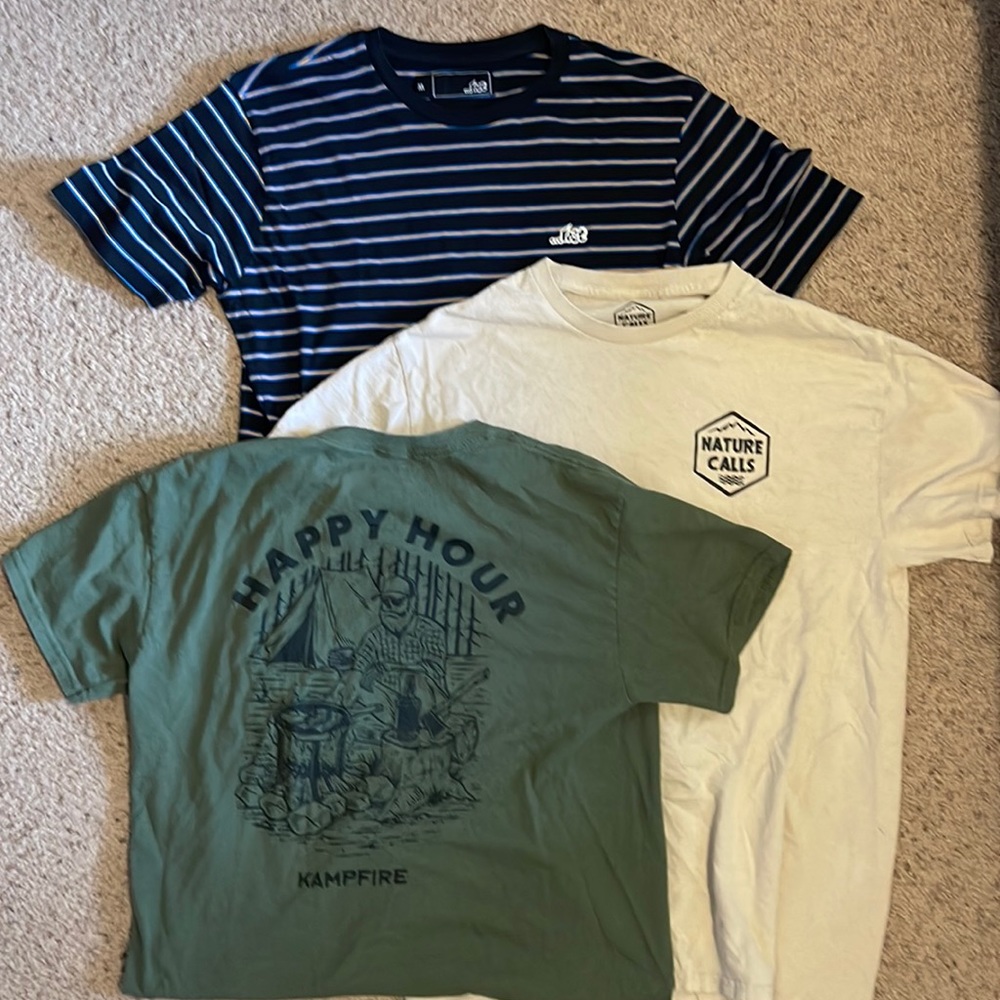 Three tee shirts bundle